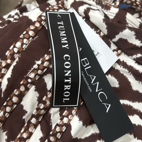 NWT La Blanca Fierce Lines Multi Strap One Piece  Size 16 - Picture 6 of 6